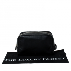 Mulberry Black Leather Wash Case