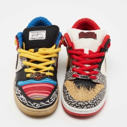 Nike SB Dunk Multicolor Leather  Low Top What The Paul Sneakers Size 42