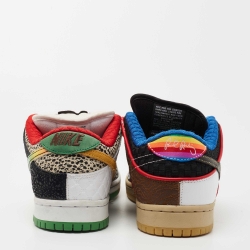 Nike SB Dunk Multicolor Leather  Low Top What The Paul Sneakers Size 42