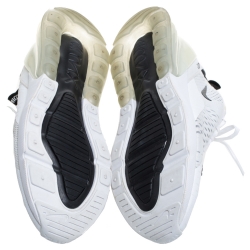 Nike Air Max 270 White Mesh And Fabric Low Top Sneakers Size 43