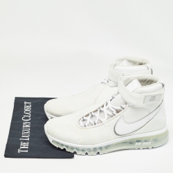 Nike Air White Canvas Max 360 Hi Kim Jones Sneakers Size 42.5