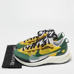 Nike x Sacai Multicolor Mesh And Suede Vaporwaffle Low Top Sneakers Size 43