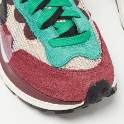 Nike x Sacai Multicolor Mesh and Suede Vaporwaffle Sneakers Size 43