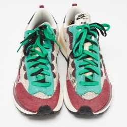 Nike x Sacai Multicolor Mesh and Suede Vaporwaffle Sneakers Size 43
