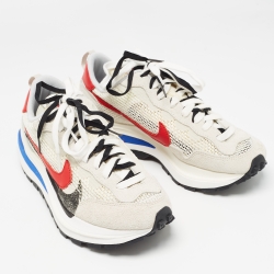 Nike x Sacai Multicolor Mesh and Suede Vaporwaffle Sneakers Size 40.5