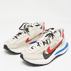 Nike x Sacai Multicolor Mesh and Suede Vaporwaffle Sneakers Size 40.5