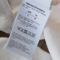 Pre Owned Off-White White Impressionism Print Cotton Short Sleeve T- Shirt L