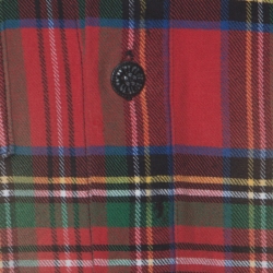 Pre Owned Off White Multicolor Checked Cotton Spray Paint Detail Shirt S