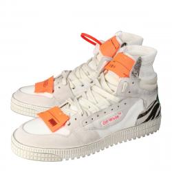 مملوكة مسبقًا Off White Mix Media High Top Sneakers Size  41