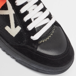 Pre Owned Off-White Leather and Suede 'Helvetica' Sneakers Size 40