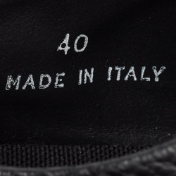 Pre Owned Off-White Leather and Suede 'Helvetica' Sneakers Size 40