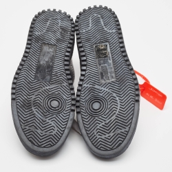 Pre Owned Off-White Leather and Suede 'Helvetica' Sneakers Size 40