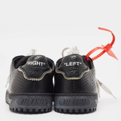 Pre Owned Off-White Leather and Suede 'Helvetica' Sneakers Size 40