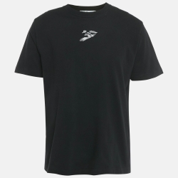 Tシャツ・カットソー SAINT LAURENT Men T Shirts 712300 WHITE Yves Saint Laurent White Logo Print Cotton T-Shirt M Yves
