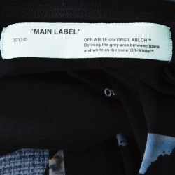 Pre Owned Off White Black Cotton Printed Impressionism Sweatshirt L