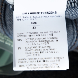 Pre Owned Off-White Indigo Stain Effect Denim Skinny Jeans M