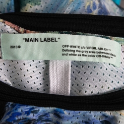 Pre Owned Off-White Multicolor Impressionism Monet Print Mesh T-shirt XL