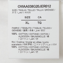 Pre Owned Off-White White Airport Tape print Cotton Oversized T-Shirt XL