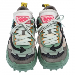 Off-White Multicolor Mesh and Leather Odsy 1000 Sneakers Size 42