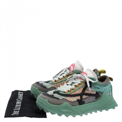 Off-White Multicolor Mesh and Leather Odsy 1000 Sneakers Size 42