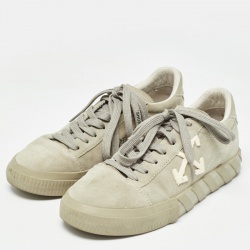 Off-White Grey Suede Vulcanized Low Sneakers Size 41