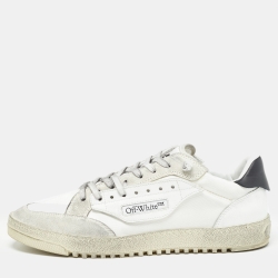 Off-White White Canvas and Suede 5.0 Sneakers Size 44