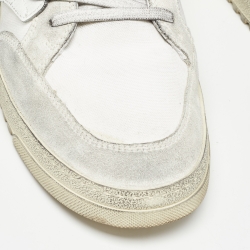 Off-White White Canvas and Suede 5.0 Sneakers Size 44
