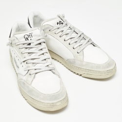 Off-White White Canvas and Suede 5.0 Sneakers Size 44