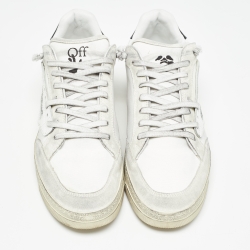 Off-White White Canvas and Suede 5.0 Sneakers Size 44