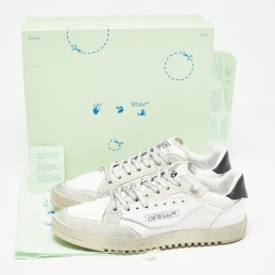Off-White White Canvas and Suede 5.0 Sneakers Size 44