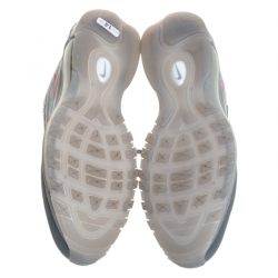 Pre Owned Nike x Off White Grey Rubber/Mesh Air Max 97 Low Top Sneakers Size 42