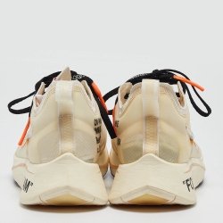 Pre Owned Off-White x Nike White Mesh Zoom Fly Sneakers Size 44