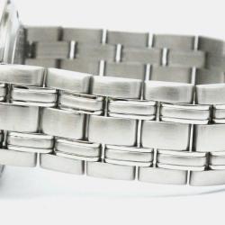 Pre Owned Omega Silver Stainless Steel Seamaster Quartz Men's Wristwatch 36 mm