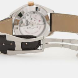 مملوكة مسبقًا ساعة يد رجالية أوميغا سيماستر أكوا تيرا أوتوماتيك ذهب وردي ستانلس ستيل 41.5 مم