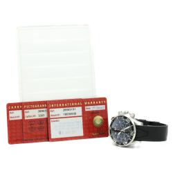 Omega Black Stainless Steel Official Timekeeper Men's Wristwatch 41MM