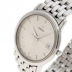 Pre Owned Omega Silver Stainless Steel De Ville 196.1150 Men's Wristwatch 34 mm