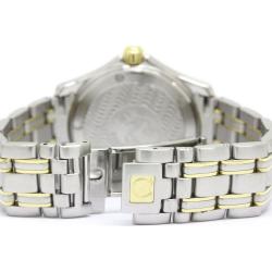 Omega Champagne 18K Yellow Gold and Stainless Steel Seamaster Men's Wristwatch 36MM