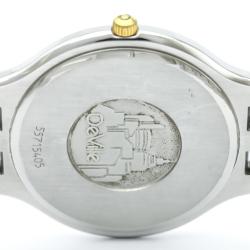 Omega Silver 18K Yellow Gold and Stainless Steel De Ville Men's Wristwatch 32MM