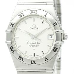 Pre Owned Omega Silver Stainless Steel Constellation Men's Wristwatch 36MM