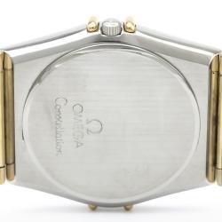 Omega White 18K Yellow Gold and Stainless Steel Constellation Men's Wristwatch 33MM