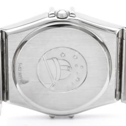 Omega Silver Stainless Steel Constellation Men's Wristwatch 35MM