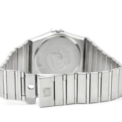 Omega Silver Stainless Steel Constellation Men's Wristwatch 35MM