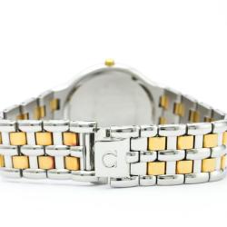 Omega Champagne 18K Yellow Gold and Stainless Steel De Ville Men's Wristwatch 32MM