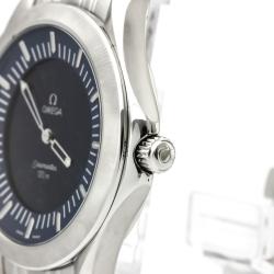Pre Owned Omega Blue Stainless Steel Seamaster Multifunction Men's Wristwatch 39MM