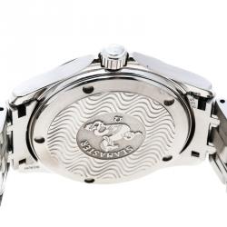 Omega Silver Stainless Steel Seamaster 196.1501 Men's Wristwatch 36 mm