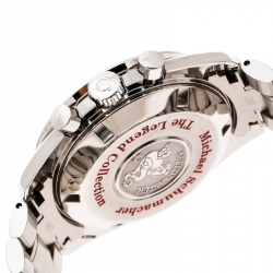 Omega Cream Stainless Steel Speedmaster Legend Michael Schumacher Men's Wristwatch 42 mm
