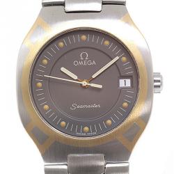 Omega Grey Stainless Steel Seamaster Polaris Men's Wristwatch 32MM