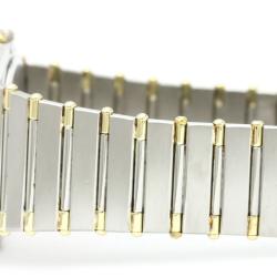Omega Black 18K Yellow Gold and Stainless Steel Diamond Constellation Men's Wristwatch 33MM