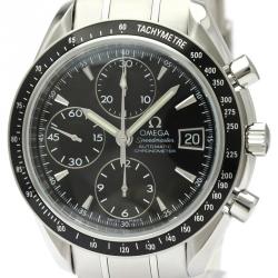 Pre Owned Omega Black Stainless Steel Speedmaster Date/Day-Date Chronograph 3210.50 Men's Wristwatch 40MM