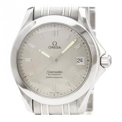Omega Silver Stainless Steel Seamaster Chronometer 2501.33 Men's Wristwatch 36MM